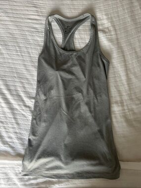 Nike Gray Racerback Athletic Tank Top
